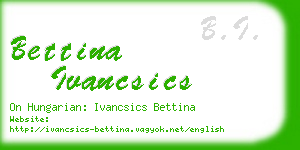 bettina ivancsics business card